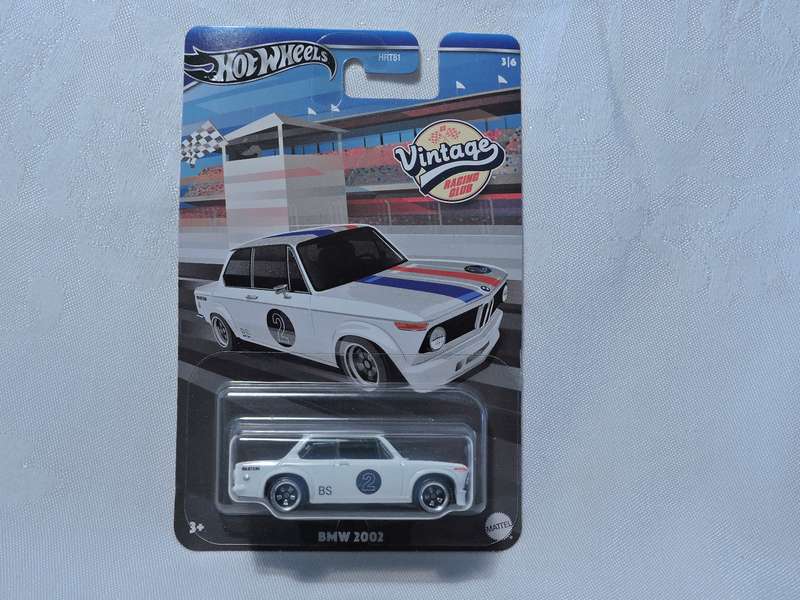 Hot Wheels BMW 2002 ( White #2 ) 3/6 Vintage Racing Club