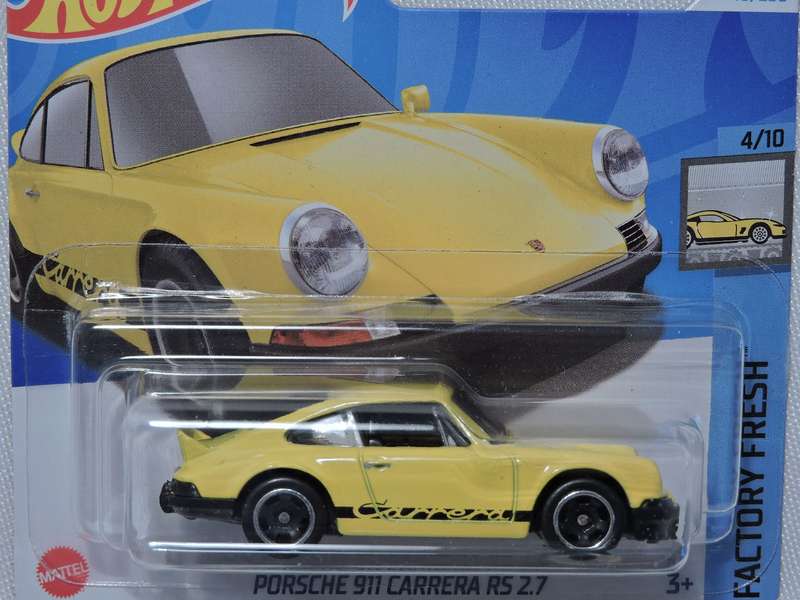 Hot Wheels PORSCHE 911 Carrera RS 2.7 ( Yellow )