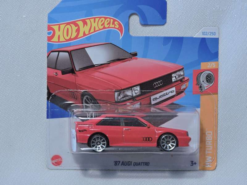 Hot Wheels AUDI Quattro ( Red ) Short Card