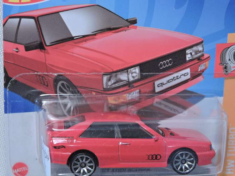 Hot Wheels AUDI Quattro ( Red ) Short Card