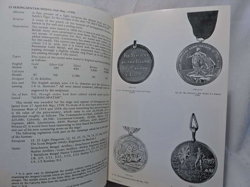 British Battles and Medals book by Major L.L Gordon 5th Edition 1979
