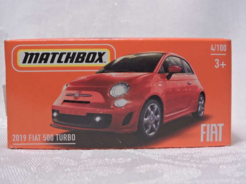 Matchbox FIAT 500 Turbo Mint in sealed box 04/100 ( Red )  Like Hot wheels