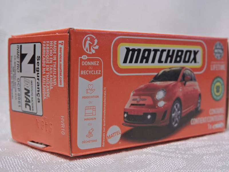 Matchbox FIAT 500 Turbo Mint in sealed box 04/100 ( Red )  Like Hot wheels