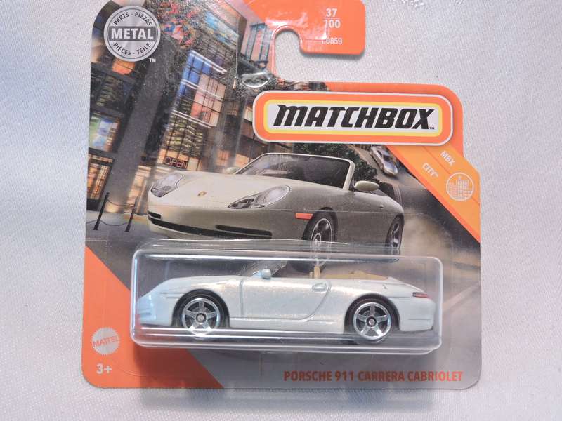 Matchbox PORSCHE 911 CARRERA CABRIOLET  ( White )  Like Hot Wheels