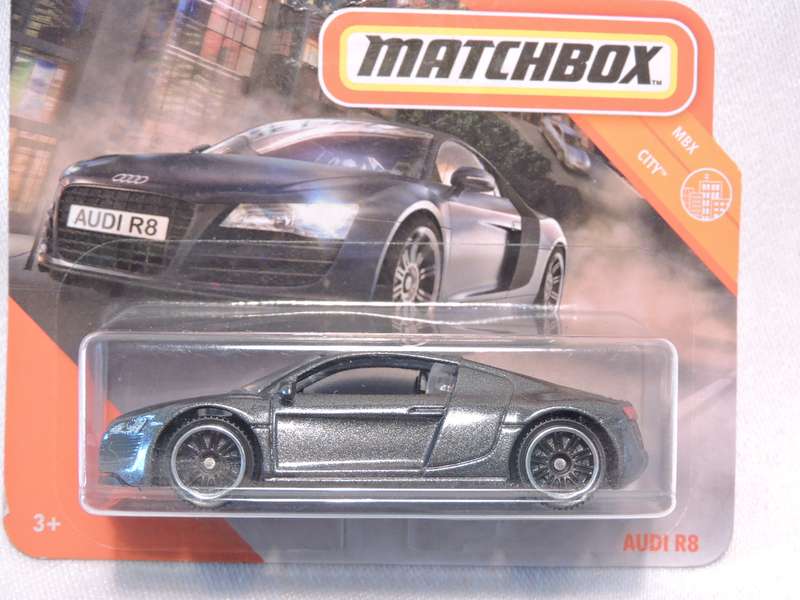 Matchbox AUDI R8 ( Gun metal Grey )  Like Hot Wheels