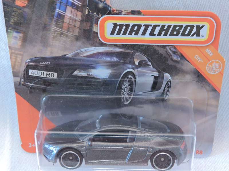 Matchbox AUDI R8 ( Gun metal Grey )  Like Hot Wheels