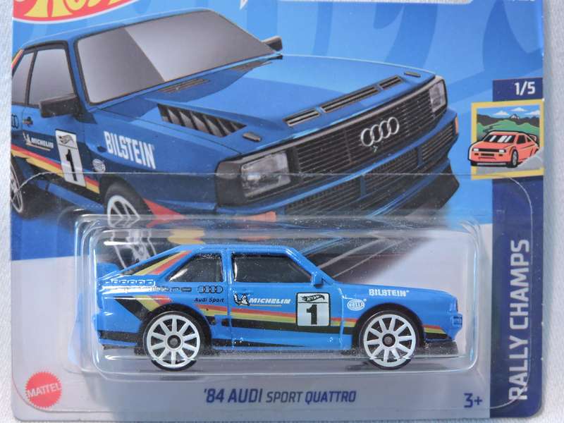 Hot Wheels AUDI SPORT QUATTRO ( Blue # 1 )