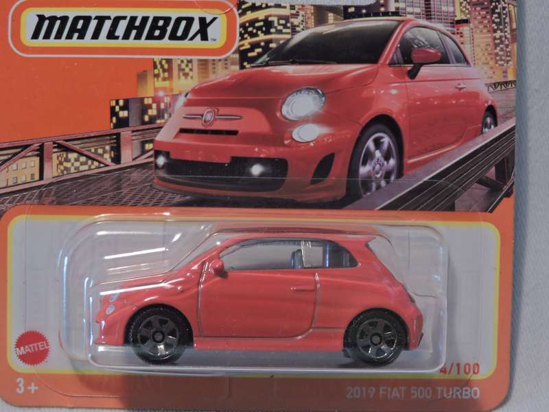 Matchbox FIAT 500 TURBO ( Red )  Like Hot Wheels