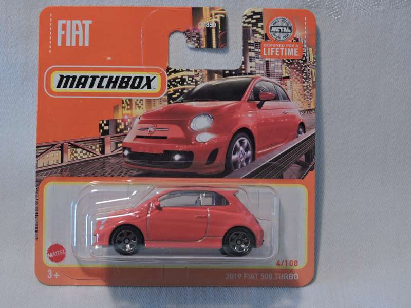 Matchbox FIAT 500 TURBO ( Red )  Like Hot Wheels