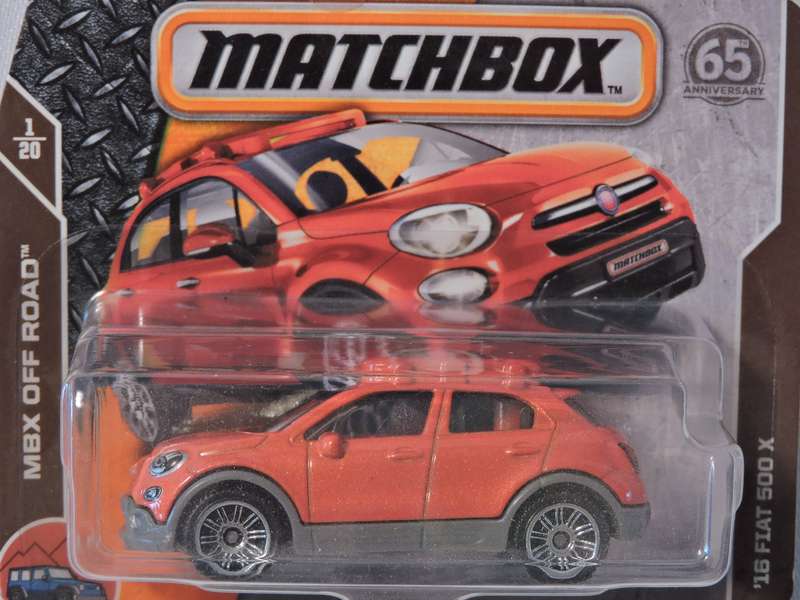 Matchbox FIAT 500 X ( Orange )  Like Hot Wheels