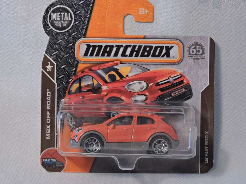 Matchbox FIAT 500 X ( Orange )  Like Hot Wheels