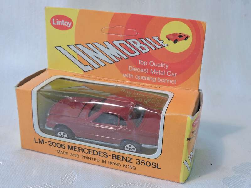 Lintoy MERCEDES BENZ 350SL ( Red ) MINT IN BOX  like Hot Wheels