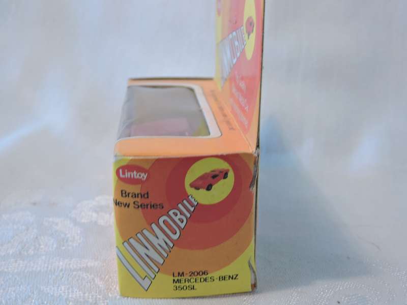 Lintoy MERCEDES BENZ 350SL ( Red ) MINT IN BOX  like Hot Wheels