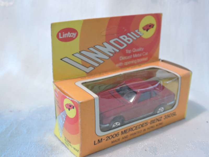 Lintoy MERCEDES BENZ 350SL ( Red ) MINT IN BOX  like Hot Wheels