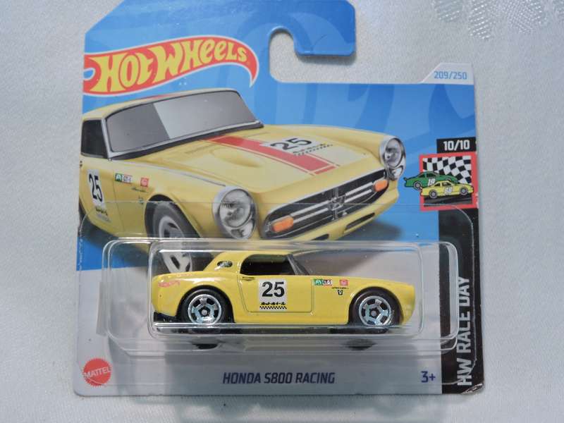 Hot Wheels HONDA S800 RACING ( Yellow )