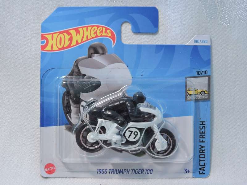 Hot Wheels TRIUMPH TIGER Motorcycle 1966 ( Blue )