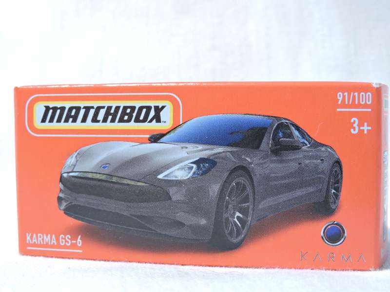 Matchbox KARMA GS-6  MIB ( Grey )  Like Hot Wheels