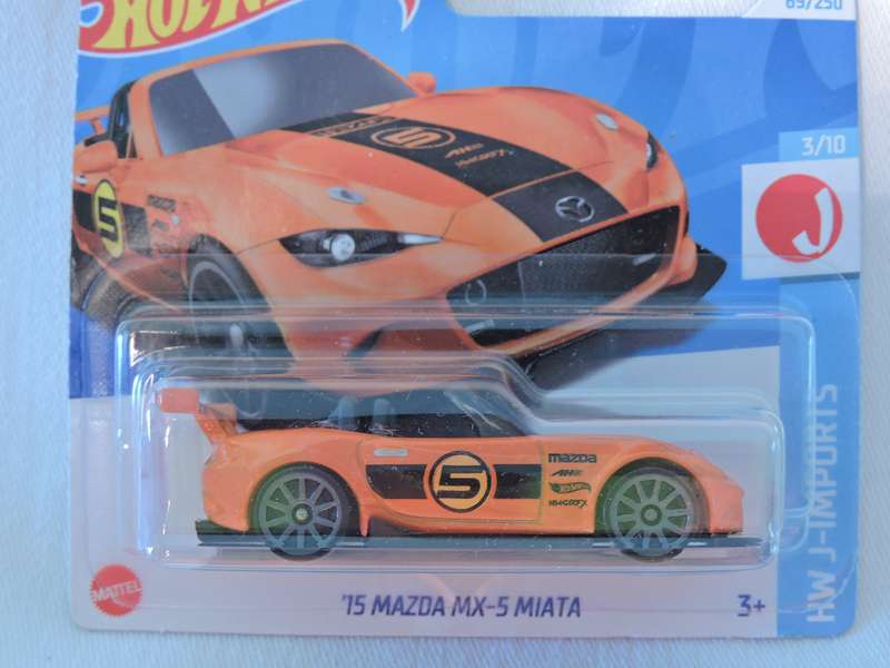 Hot Wheels MAZDA MX-5 MIATA Cabriolet ( Orange #5 )