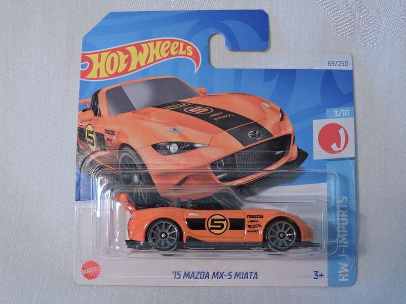Hot Wheels MAZDA MX-5 MIATA Cabriolet ( Orange #5 )