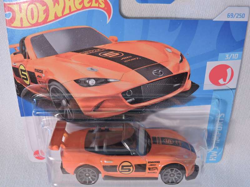 Hot Wheels MAZDA MX-5 MIATA Cabriolet ( Orange #5 )