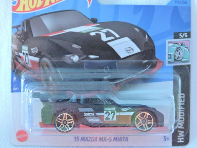 Hot Wheels MAZDA MX-5 MIATA Cabriolet ( Black #27 )