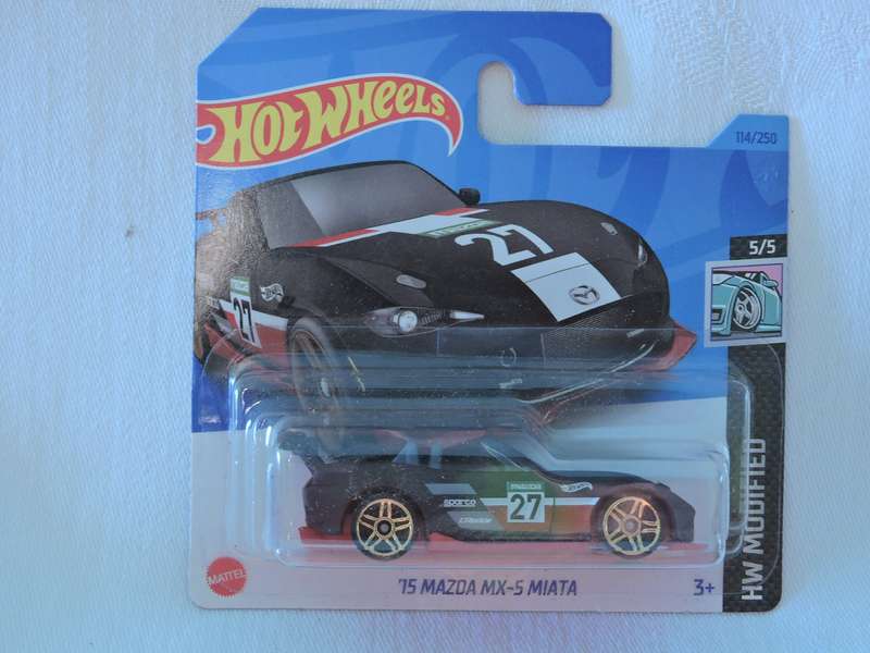 Hot Wheels MAZDA MX-5 MIATA Cabriolet ( Black #27 )