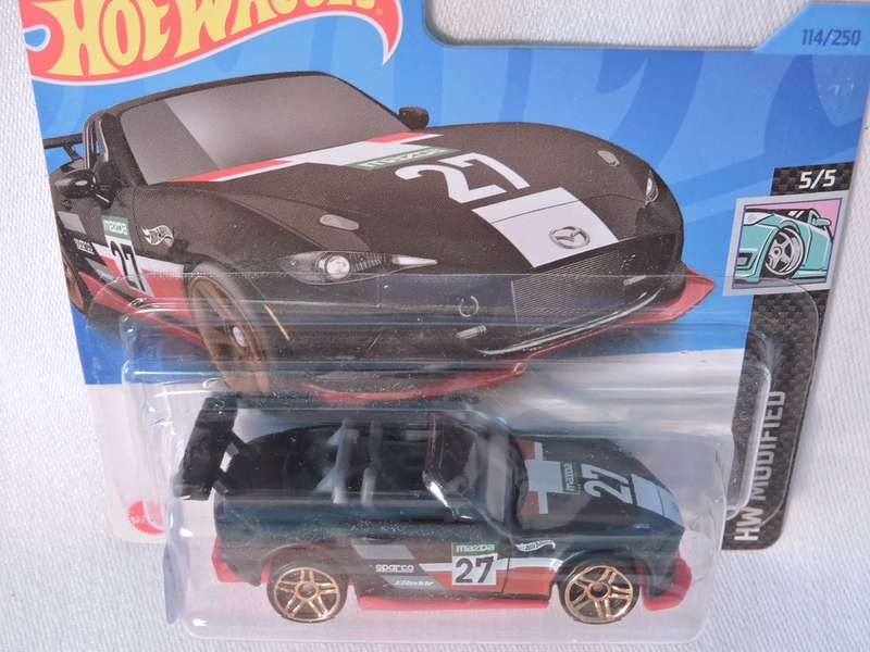 Hot Wheels MAZDA MX-5 MIATA Cabriolet ( Black #27 )