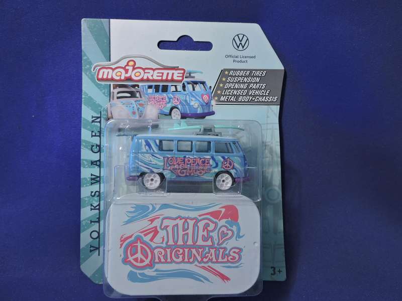 Majorette VW VOLKSWAGEN Kombi T1 " The Originals" ( Love Peace & Music ) like Hot Wheels