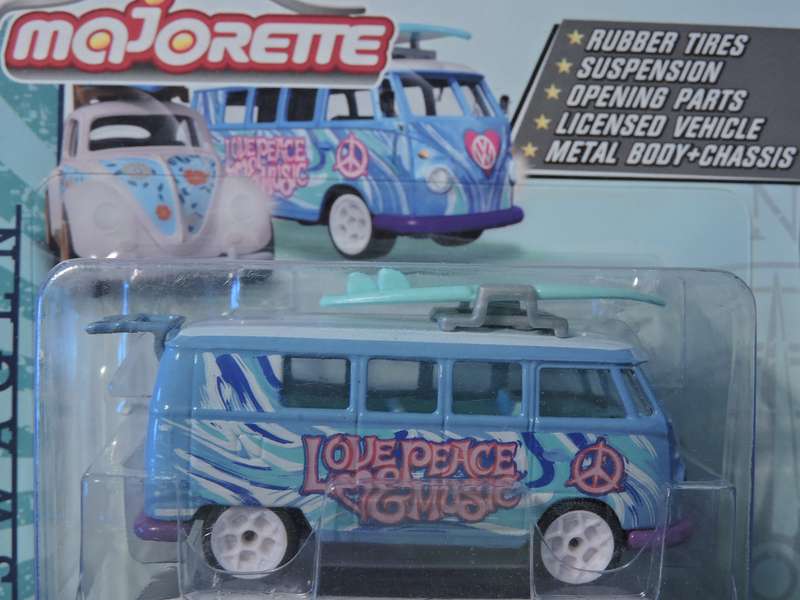 Majorette VW VOLKSWAGEN Kombi T1 " The Originals" ( Love Peace & Music ) like Hot Wheels