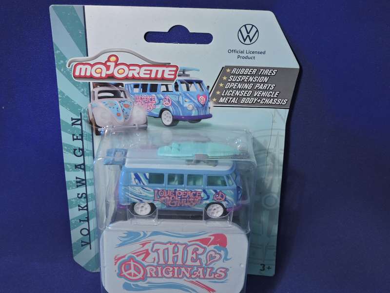 Majorette VW VOLKSWAGEN Kombi T1 " The Originals" ( Love Peace & Music ) like Hot Wheels