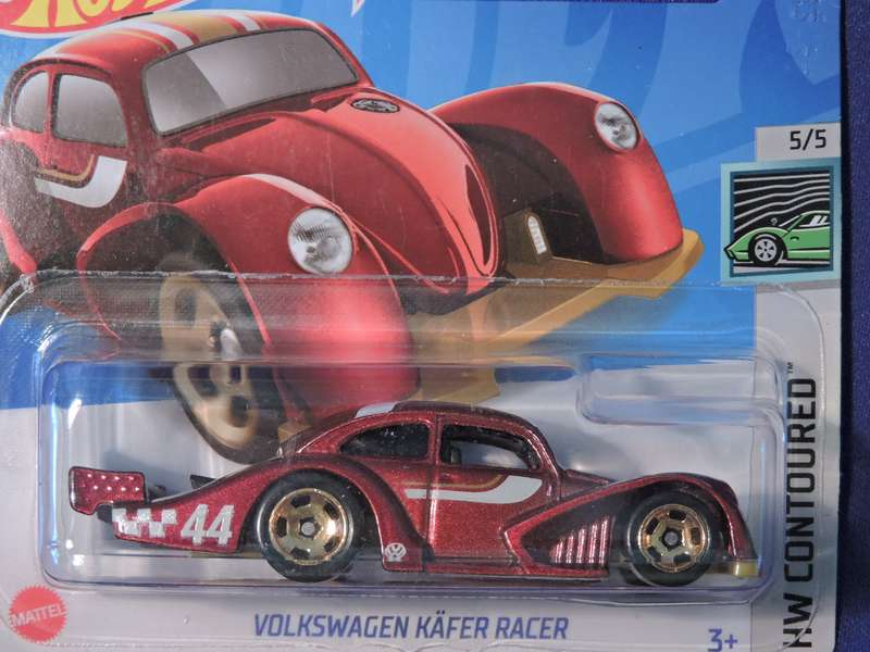 Hot Wheels VW VOLKSWAGEN BEETLE KAFER RACER  ( Red #44 )