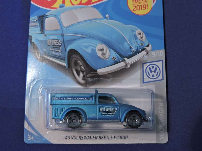 Hot Wheels VW VOLKSWAGEN BEETLE Pick Up Bakkie  ( Blue ) Long Card