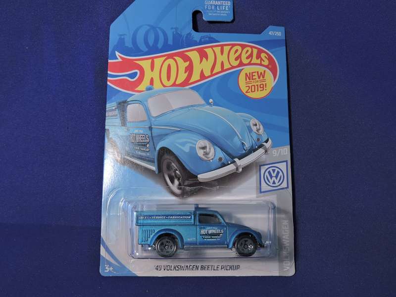 Hot Wheels VW VOLKSWAGEN BEETLE Pick Up Bakkie  ( Blue ) Long Card