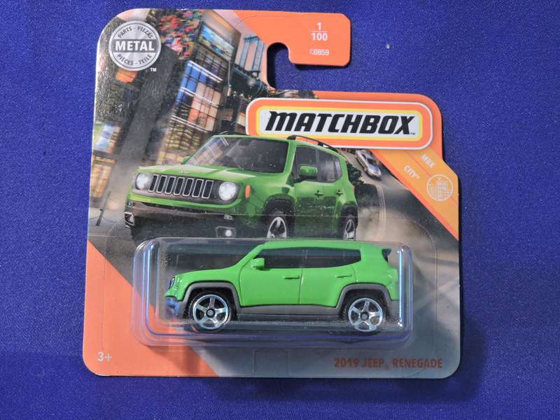 Matchbox JEEP RENEGADE ( Green )  Like Hot Wheels