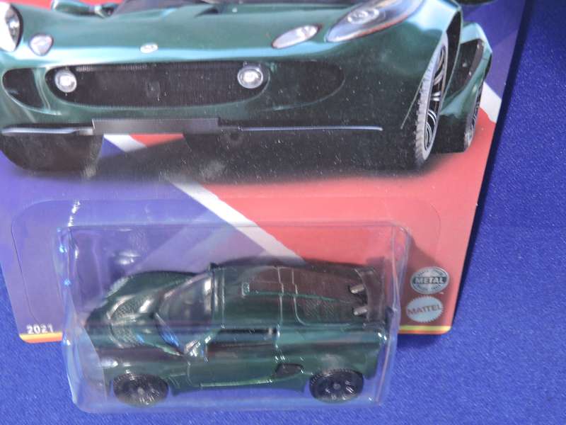 Matchbox LOTUS EXIGE Supercar  UK range card 4/12  ( Bottle Green ) Like Hot Wheels