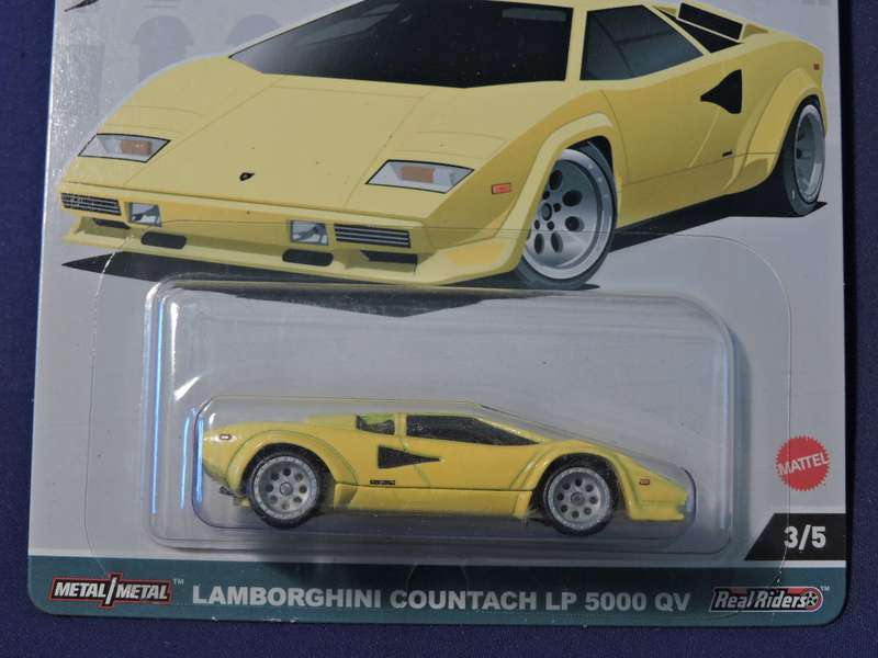 Hot Wheels LAMBORGHINI COUNTACH LP 5000 QV  Supercar  Car Culture premium 3/5 ( Yellow )