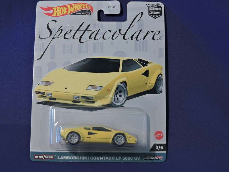 Hot Wheels LAMBORGHINI COUNTACH LP 5000 QV  Supercar  Car Culture premium 3/5 ( Yellow )
