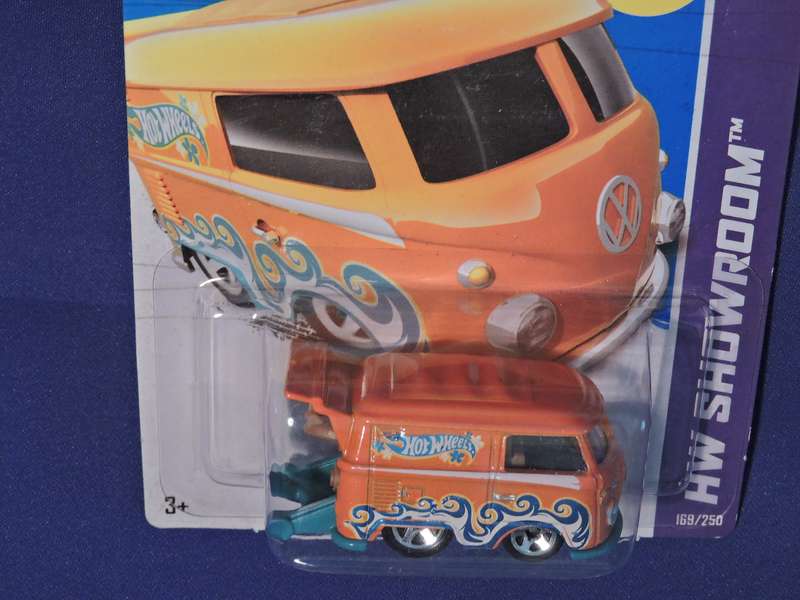 Hot Wheels VW VOLKSWAGEN KOOL KOMBI  ( Orange with waves )