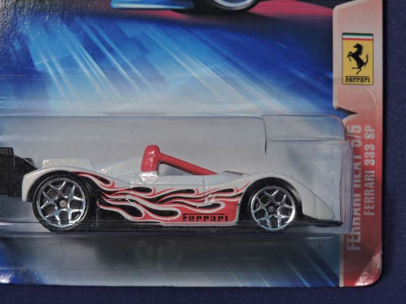 Hot Wheels FERRARI 333 SP ( White with flames )