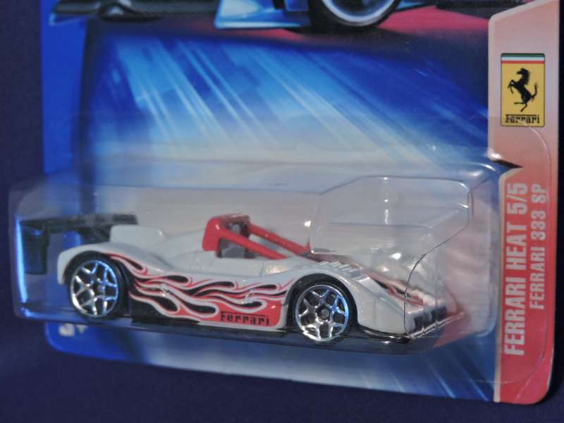 Hot Wheels FERRARI 333 SP ( White with flames )