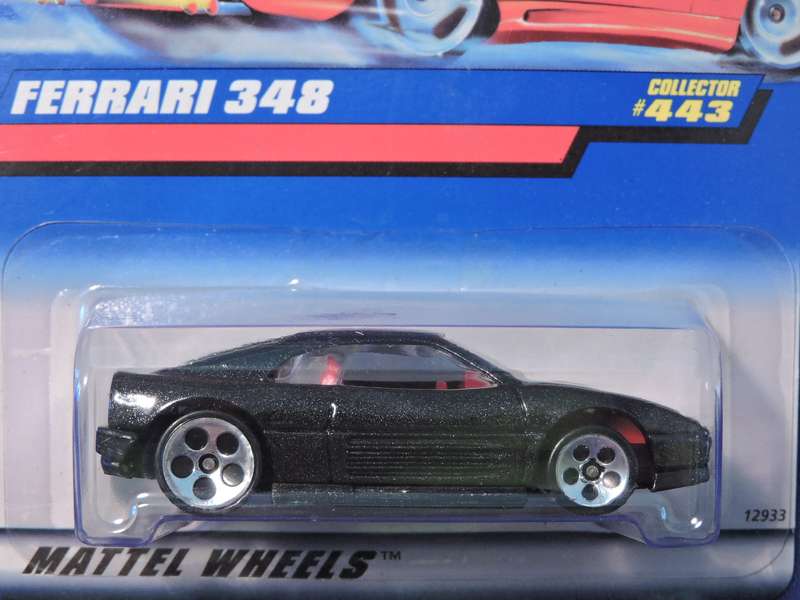Hot Wheels FERRARI 348 ( Black ) Released 1997 WOW !!!