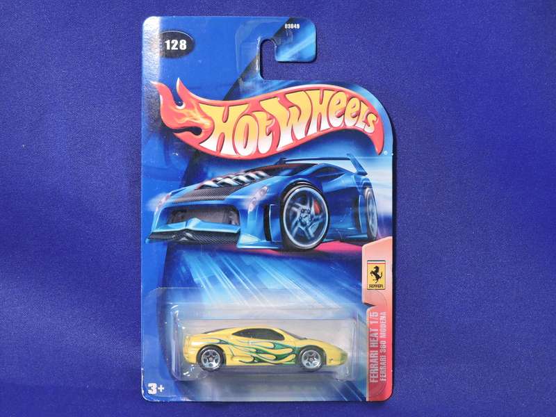 Hot Wheels FERRARI 360 MODENA ( Yellow with green flames ) Full metal model
