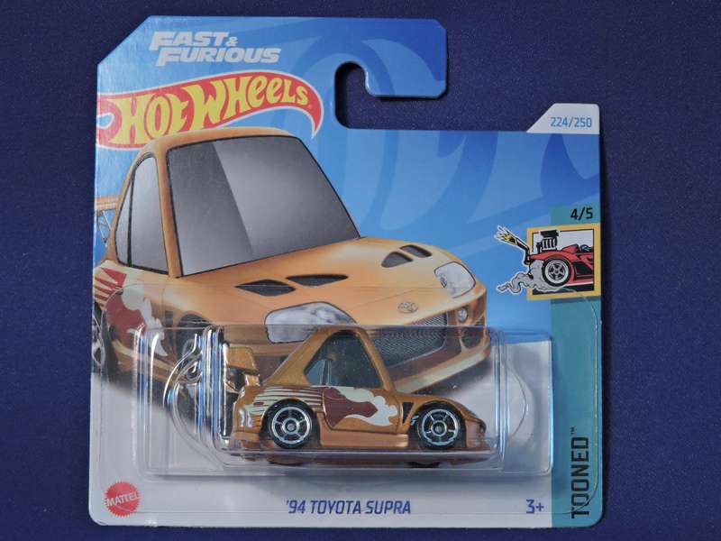 Hot Wheels TOYOTA SUPRA  ( Gold  )  Tooned  FAST & FURIOUS