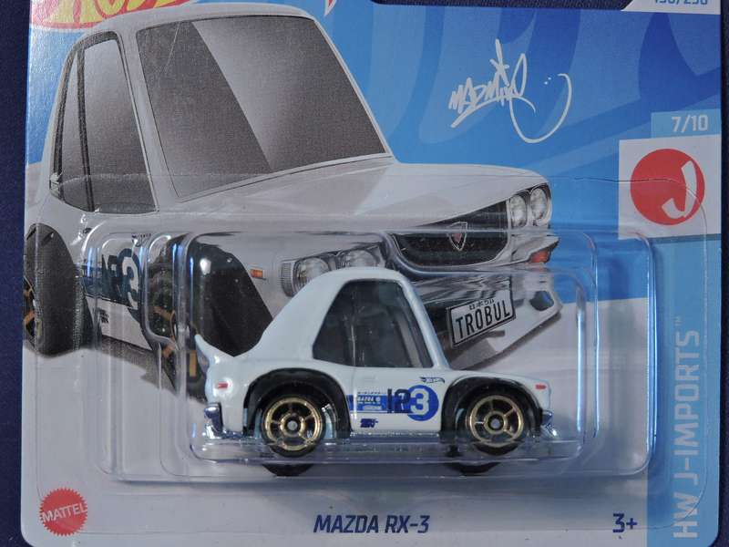 Hot Wheels  MAZDA RX-3  ( White  )  Tooned