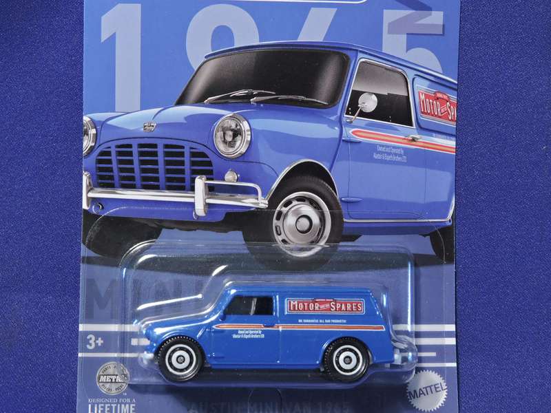 Matchbox AUSTIN MINI VAN 1965 ( Blue  )  Like Hot Wheels