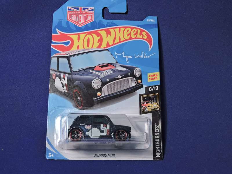 Hot Wheels  MORRIS MINI ( Midnight Blue ) Mangos Walker