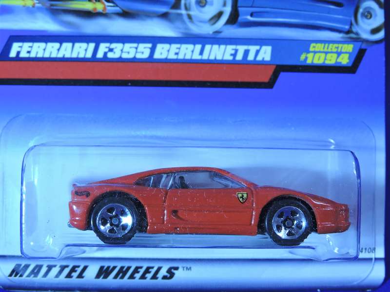 Hot Wheels FERRARI F355 Berlinette ( Red ) Super Car  Full metal Released 1998 ( 27 years old )