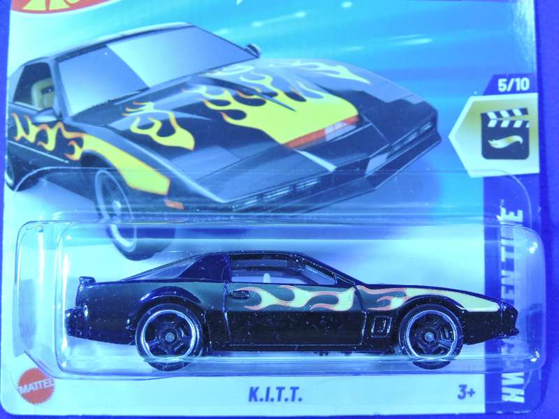 Hot Wheels K.I.T.T. Knight Rider ( Black with flames ) Kitt Pontiac Trans-Am