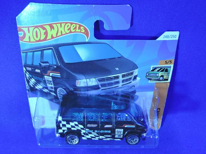 Hot Wheels DODGE VAN  ( Black HW racing )