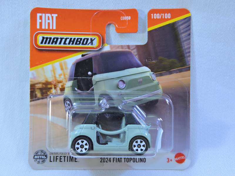 Matchbox FIAT TOPOLINO ( Teal ) Like Fiat 500 Like Hot Wheels